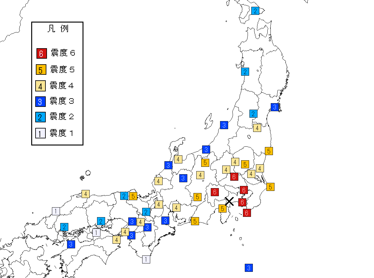 各地の震度_1923